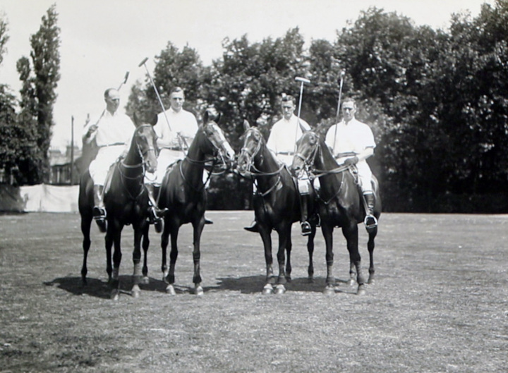 1921 American Polo Team - Hitchcock second from left