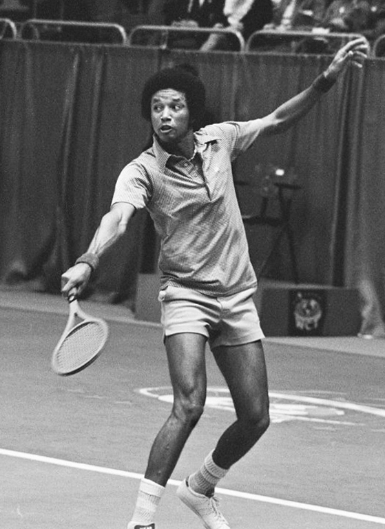 Ashe in 1975