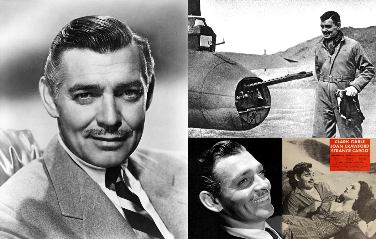 Clark Gable, and serving in WWII (1954, top right)