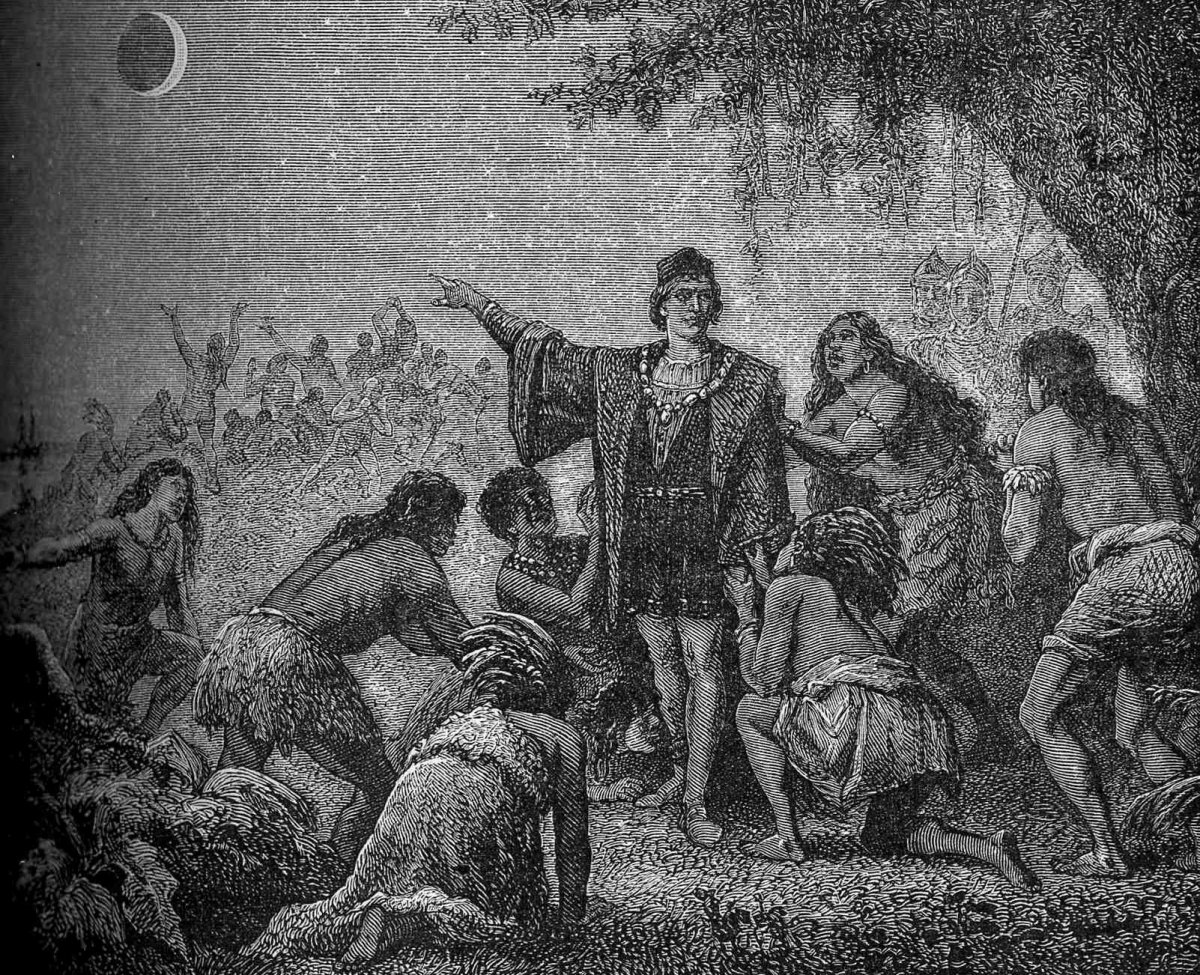 Columbus Uses Lunar Eclipse to Frighten Indians