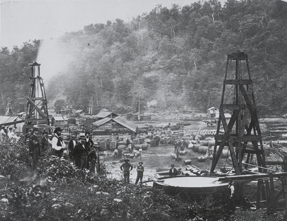 Pennsylvania oil well c1862