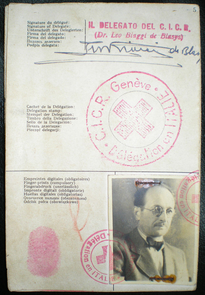 Passport using name of "Ricardo Klement" that Eichmann used to enter Argentina in 1950