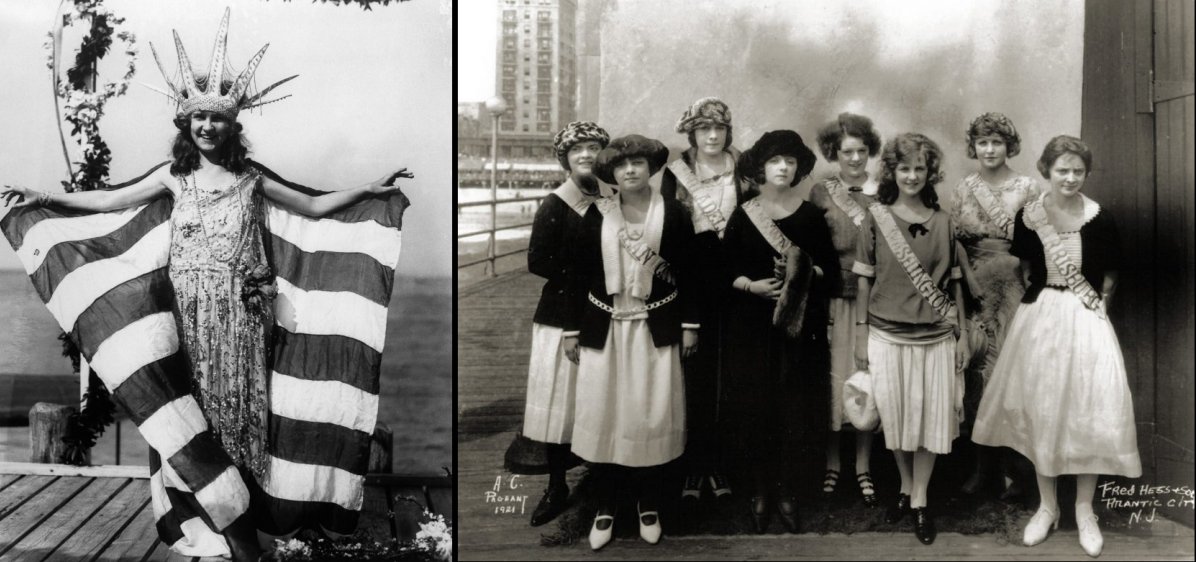First Miss America, Margaret Gorman and the contestants of the 1921 Inner-City Beauty contest