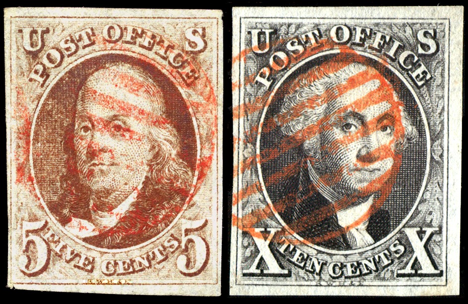 First U.S. Postage Stamps