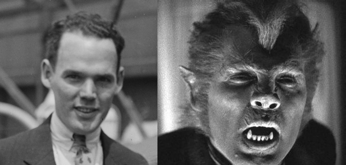 Henry Hull and as werewolf in Werewolf of London