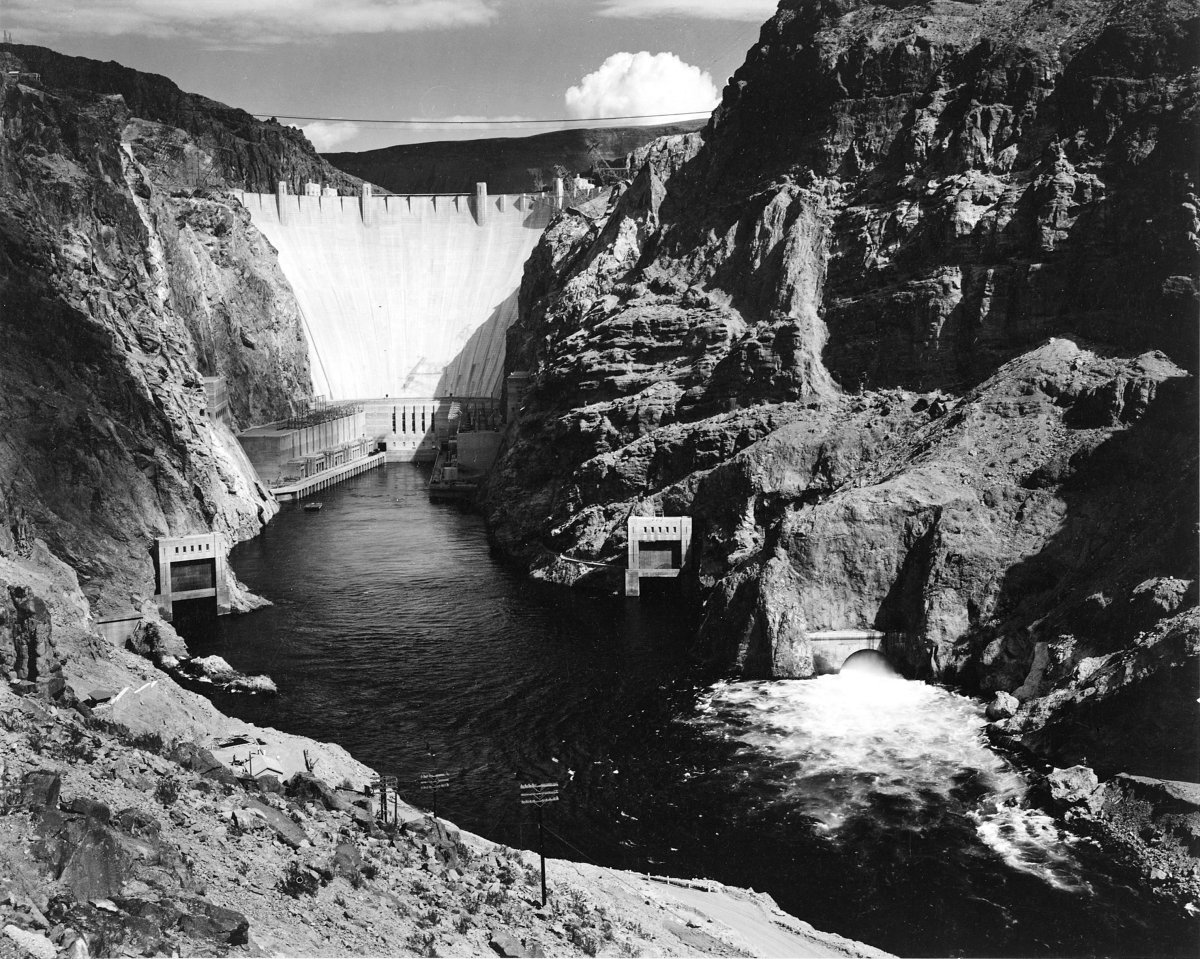 Hoover Dam as photographed by Ansel Adams (1941)