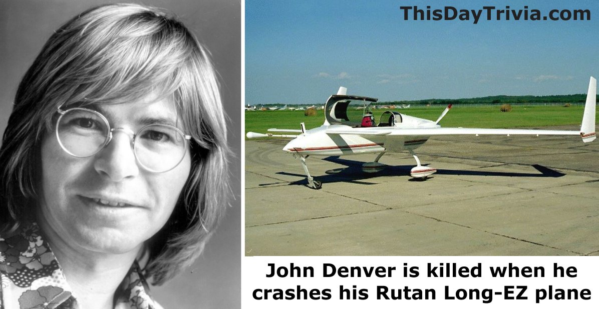 Rutan Long-EZ plane of the type Denver crashed in