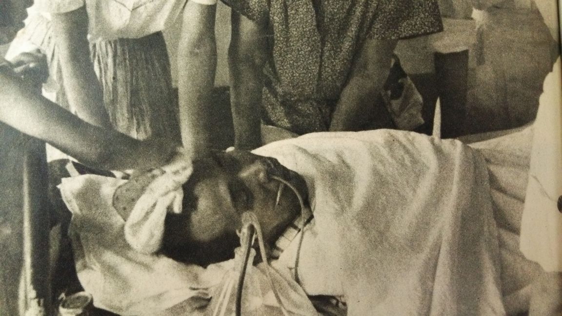 Aikich being treated shortly before his death