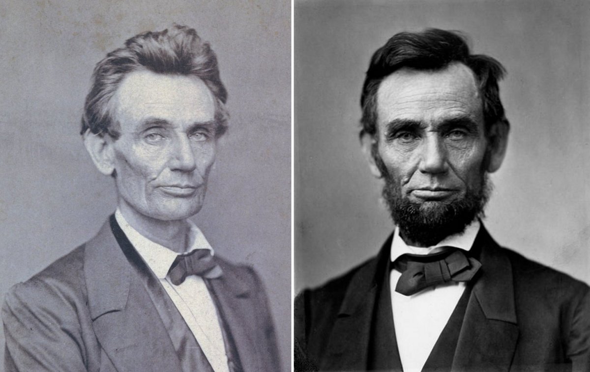 Abraham Lincoln Grows a Beard