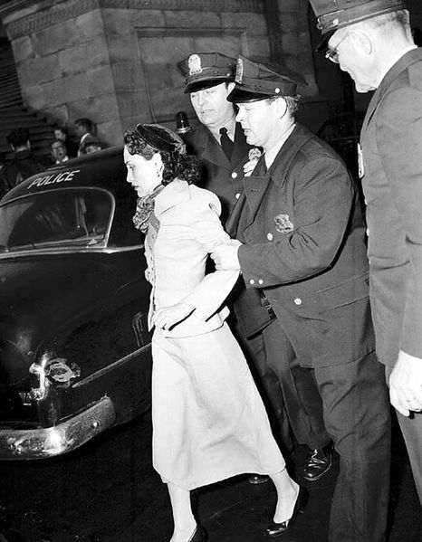 Lolita Lebron, one of the attackers, being arrested
