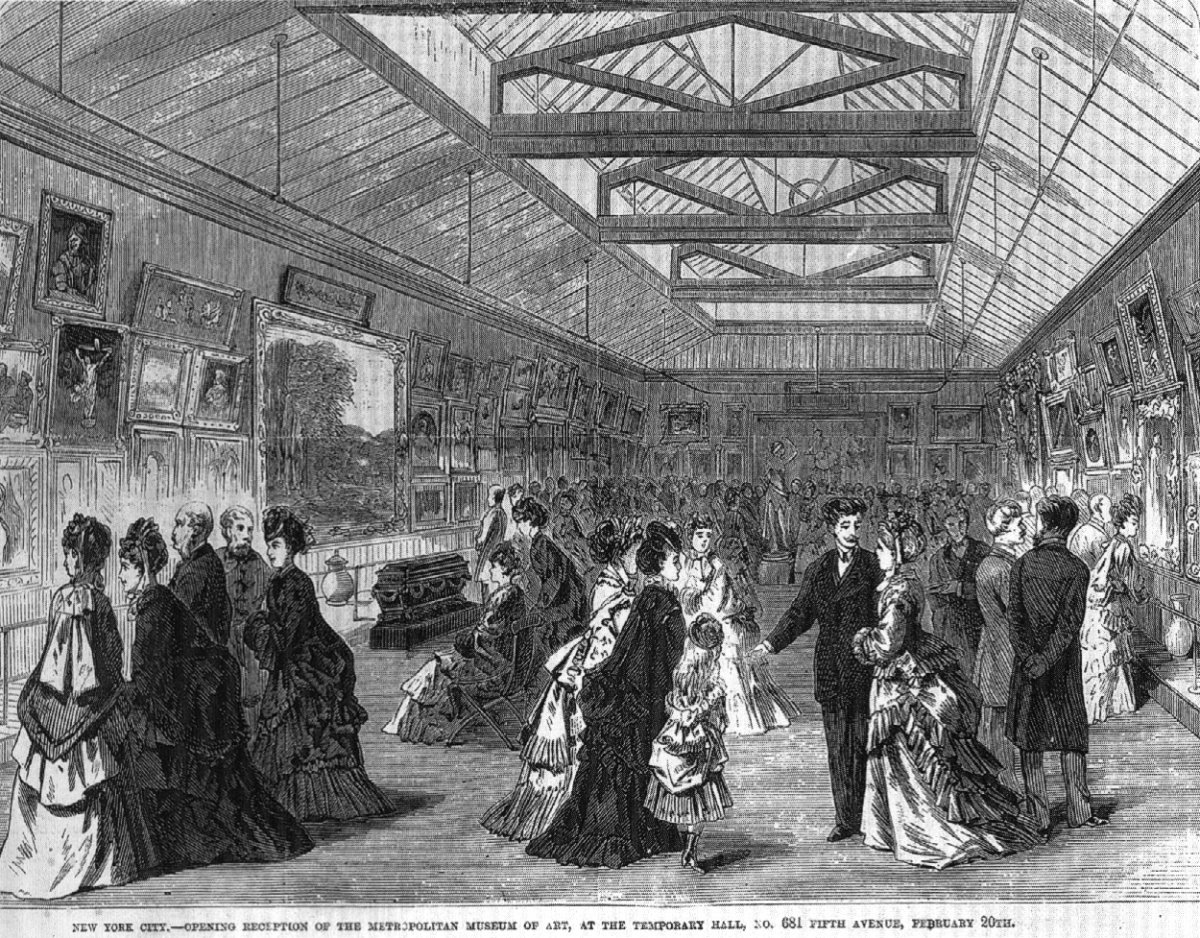 Opening reception, previous 681 Fifth Avenue location, February 20, 1872