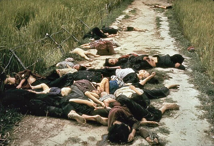 Vietnamese Women and Children Dead on a Road