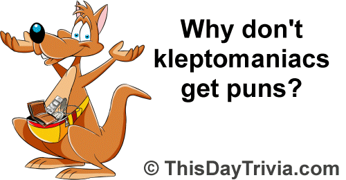 Why don't kleptomaniacs get puns?