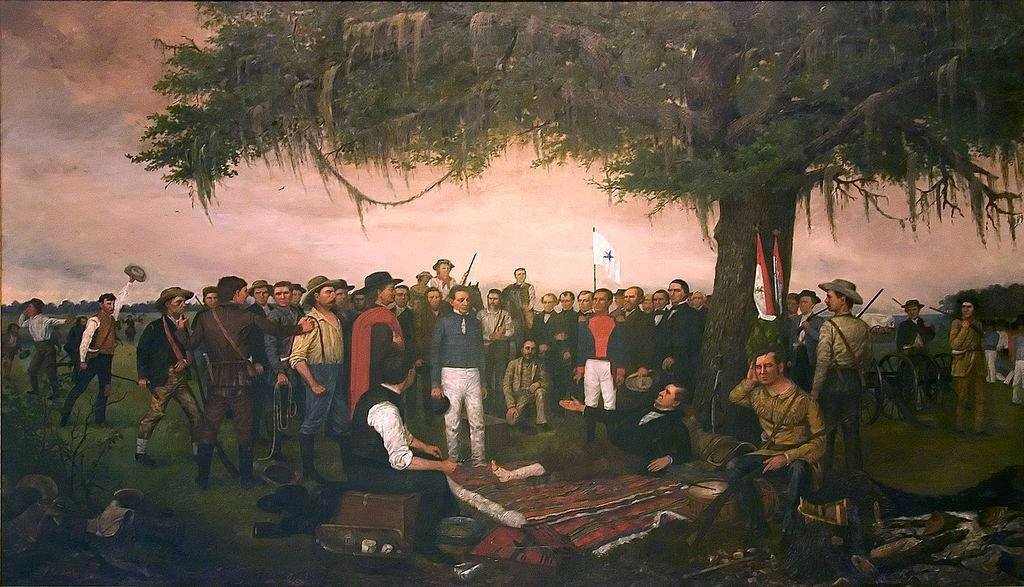 "Surrender of Santa Anna" by William Henry Huddle