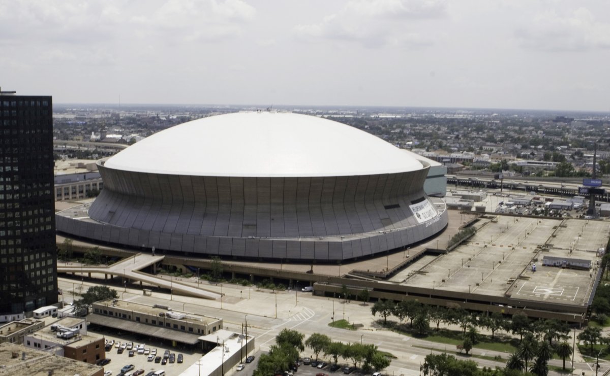 Superdome in 2006 after repairs of Hurricane Katrina damage