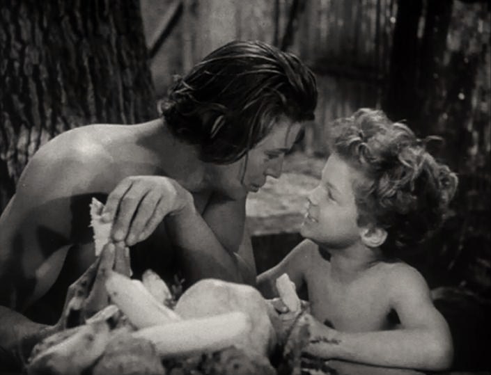 Sheffied (right) in Tarzan Finds a Son!