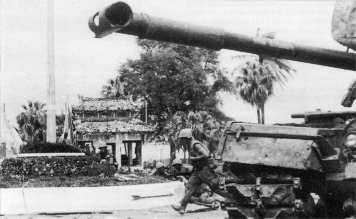 U.S. Marines during the battle for Hue