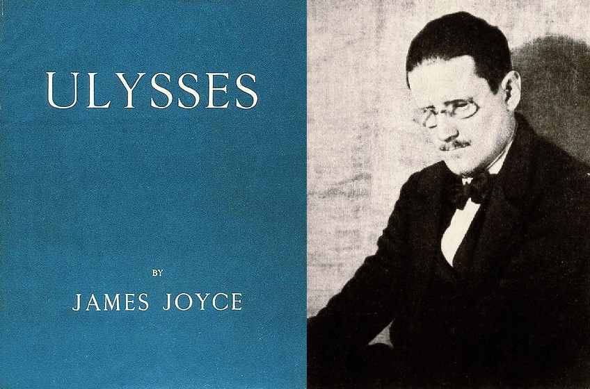 First edition cover and James Joyce (1922)