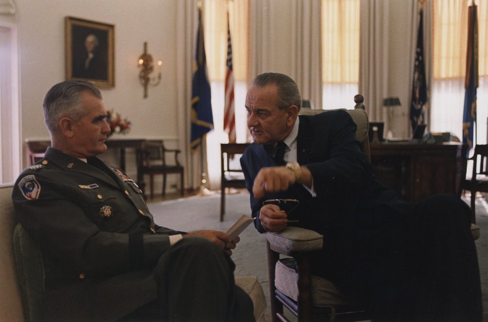 Westmoreland with President Lyndon B. Johnson