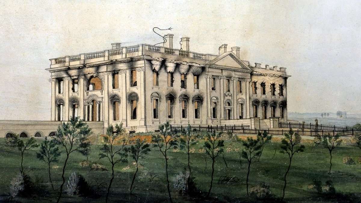 White House after being burned by British