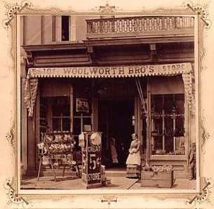 Woolworth Bros store, opened in 1880 in Scranton, PA