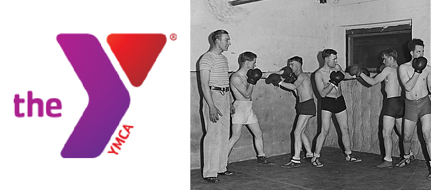 1936 YMCA boxing class