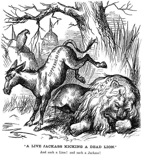 Cartoon Depicting the Democratic Party as a Donkey