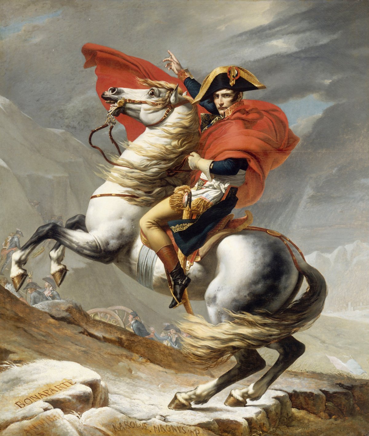 Napoleon Crossing the Alps, by Jacques-Louis David (1805)