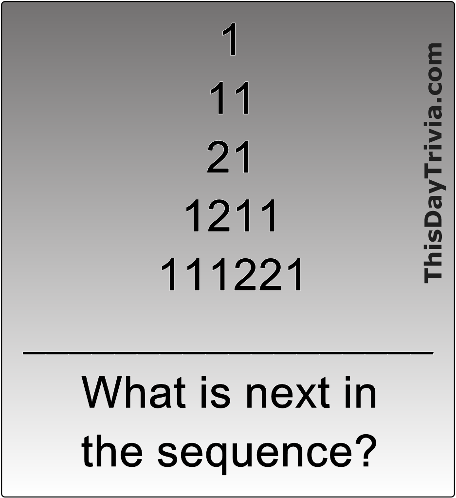 What is next in the sequence?