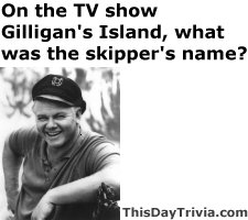 On the TV show Gilligan's Island, what was the skipper's name?