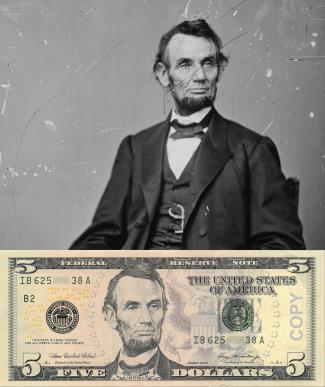 Abraham Lincoln On the $5 Bill