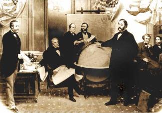 Signing the Alaska Treaty of Cessation - William H. Seward (second from left)