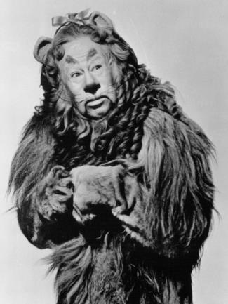 Lahr as the Cowardly Lion