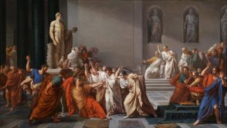 Assassination of Caesar, by Vincenzo Camuccini