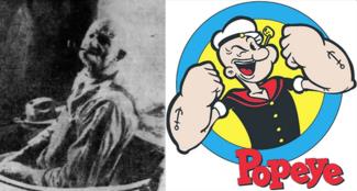 Frank "Rocky" Fiegel and the Popeye character