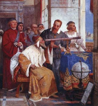 Galileo Demonstrates His Telescope