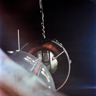 Agena target docking vehicle as seen from the Gemini 8
