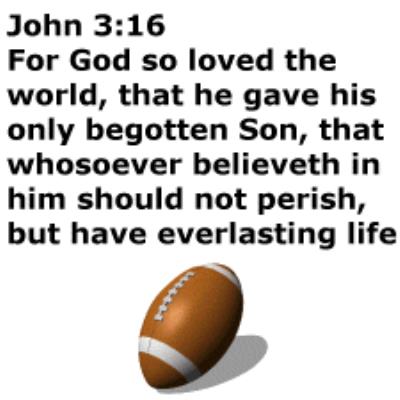 John 3:16 Football Game