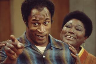 John Amos with Esther Rolle in Good Times