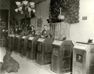 An early Kinetoscope Parlor in San Francisco ca. 1894