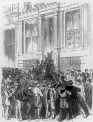 Bank run during Panic of 1873