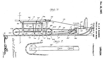 Snowmobile Patented