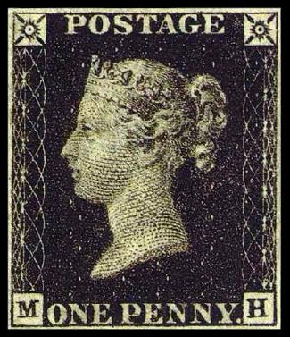 First Adhesive Postage Stamp