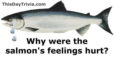 Why were the salmon's feelings hurt?