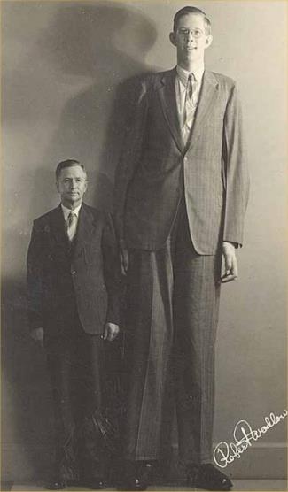 Wadlow and his father