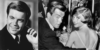 Robert Wagner in 1967 and with Natalie Wood in 1960
