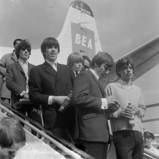 left to right: Bill Wyman, Keith Richards, Brian Jones, Watts, and Mick Jagger.