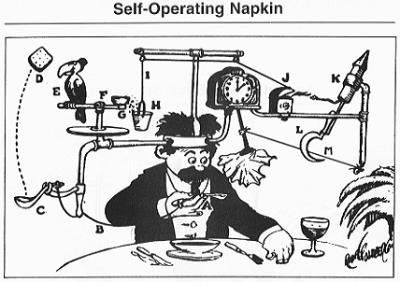 Goldberg's Self-Operating Napkin