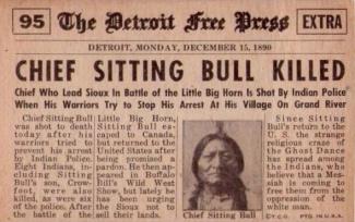 Sitting Bull Killed