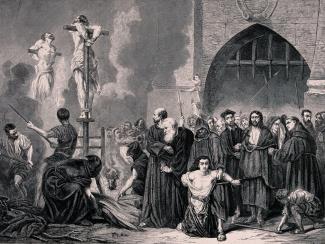Jews who didn't convert or leave were subject to execution